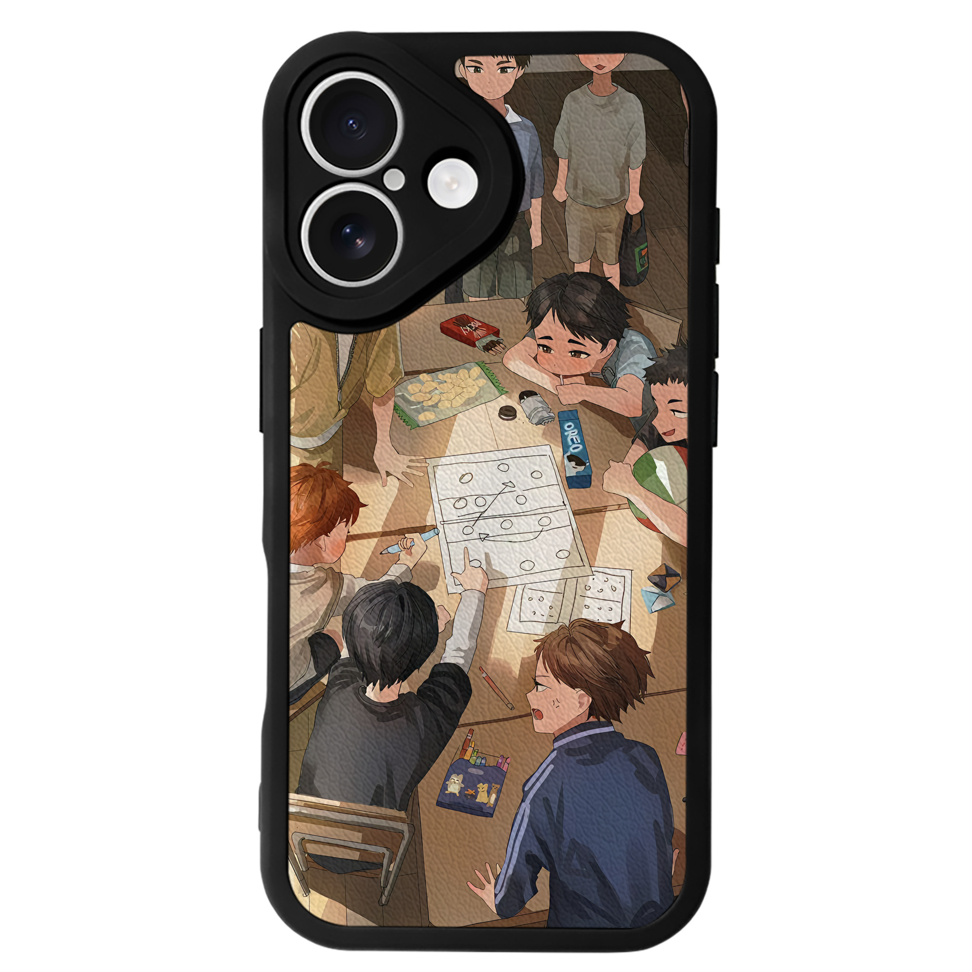 （画像用） ハイキュー!! Haikyu!! 【iPhone 16シリーズ対応】シリコンスマホケース（レザー調） 材質：シリコン